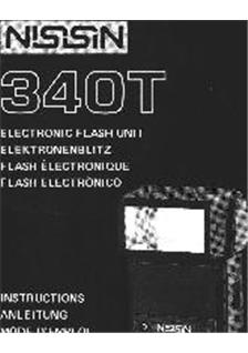 Nissin 340 T manual. Camera Instructions.